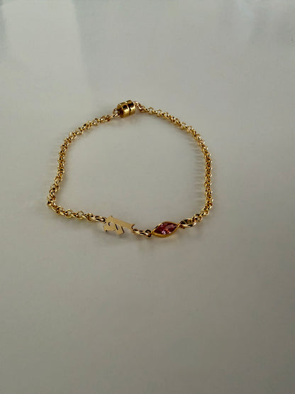 Novella Initial Bracelet